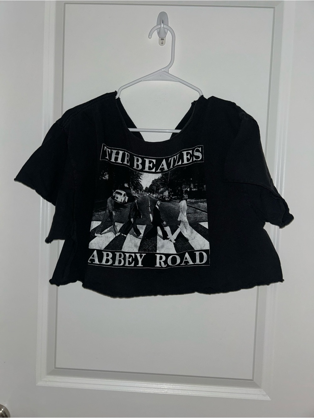 Obey Black Graphic Abbey Road Cropped Kids Tee